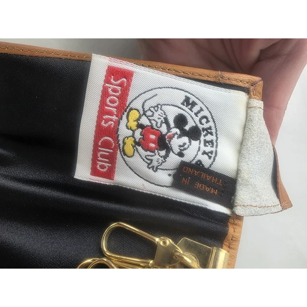 Vintage Disney Key Holder Mickey&Co Sports Club Golf MickeyMinnie Trifold Wallet